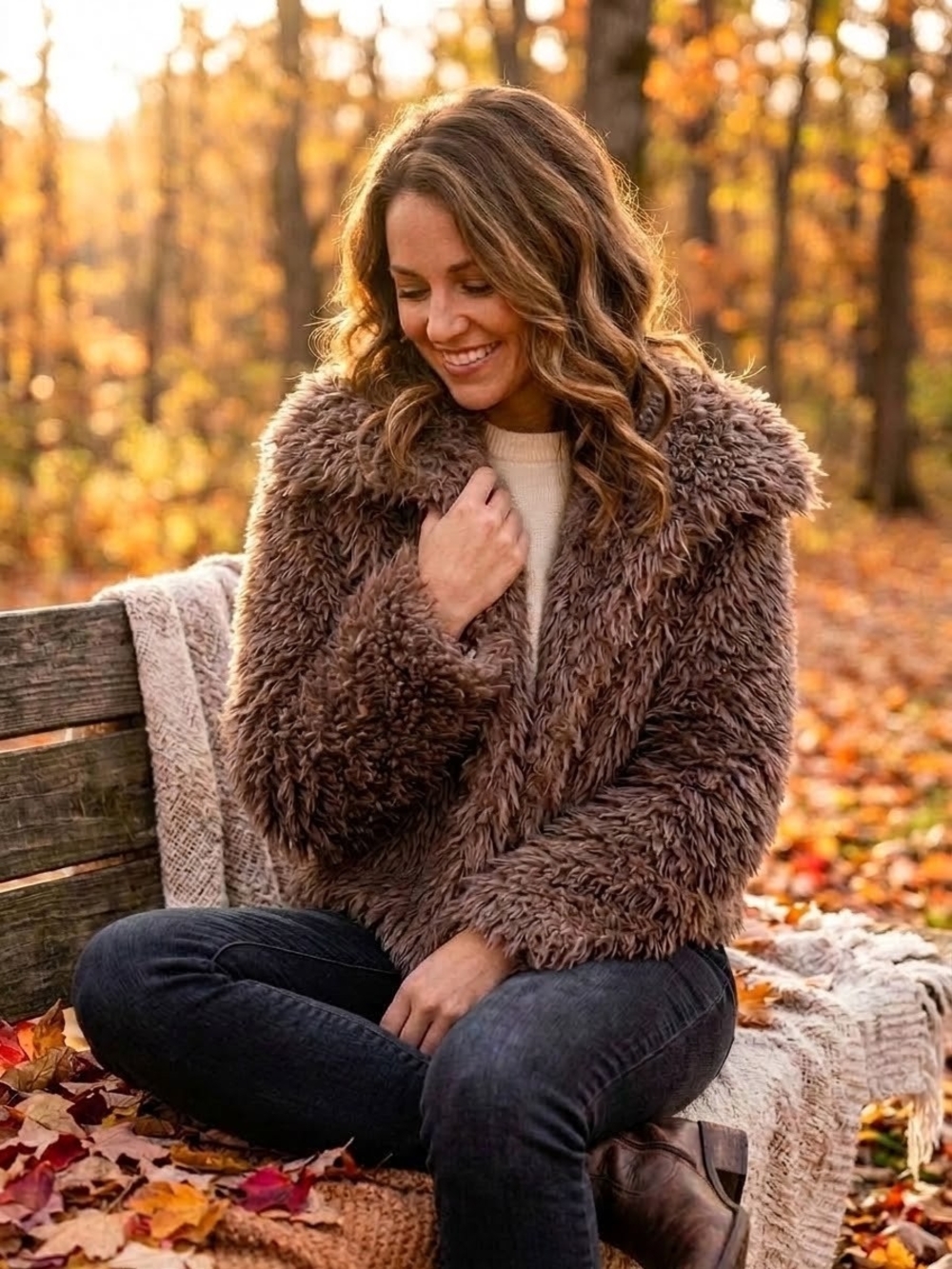 🐻 Billabong Faux Fur Teddy Jacket 🤎🤎